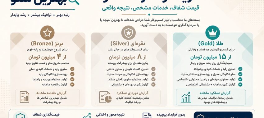 هزینه سئو و قیمت سئو behtarinseo.com چه چیزی رقم نهایی را می‌سازد؟